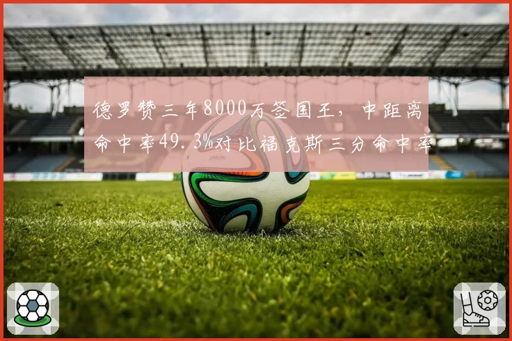德罗赞三年8000万签国王,中距离命中率49.3%对比福克斯三分命中率35.2%后场互补